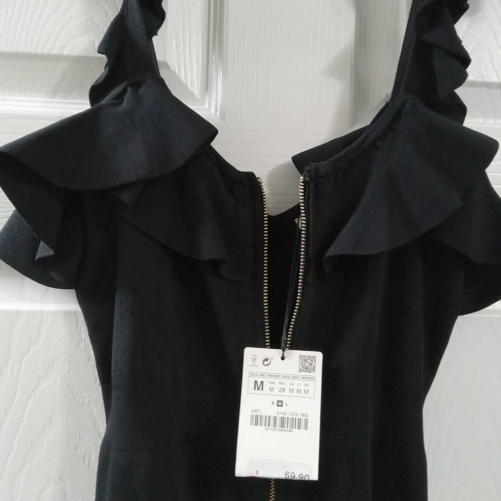 Sleek and form-fitting classic night out black dress